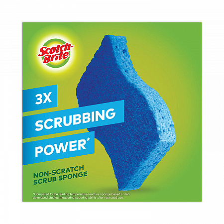 Non-Scratch Multi-Purpose Scrub Sponge, 4.4 x 2.6, 0.8