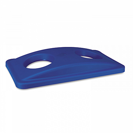 Lid for Slim Jim Bottle Recycling Container, 20.38w x 11.38d x 2.75h, Blue (269288BE)