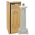 GroundsKeeper Tuscan Receptacle, 22.05 gal, 13 dia x 38.38h, Sandstone (9W300SST)