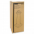 GroundsKeeper Tuscan Receptacle, 22.05 gal, 13 dia x 38.38h, Sandstone (9W300SST)