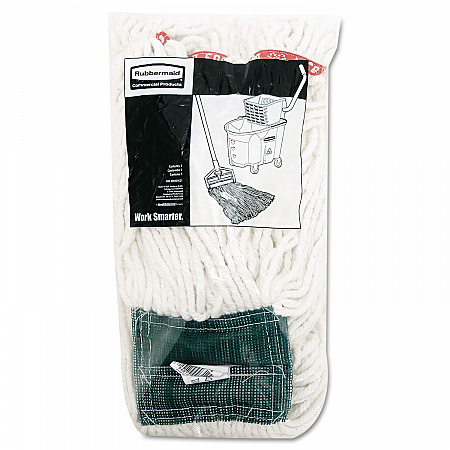Web Foot Shrinkless Looped-End Wet Mop Head with 5