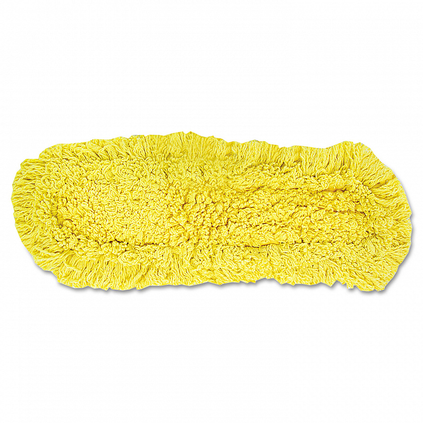 Trapper Commercial Dust Mop, Looped-end Launderable, 5" x 24", Yellow (J15300YEL)