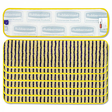 Microfiber Scrubber Pad, Vertical Polyprolene Stripes, 18