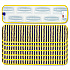 Microfiber Scrubber Pad, Vertical Polyprolene Stripes, 18