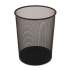 Rubbermaid Commercial Steel Mesh Wastebasket, Round, 5 gal, Black, 6/Carton (WMB20BKCT)