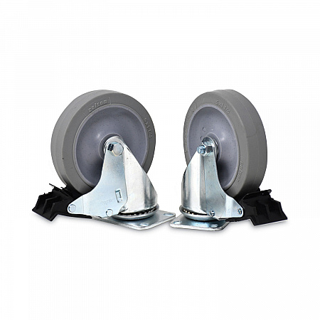 Caster Kit for Mega BRUTE Mobile Collector, Swivel Mount Plate, 5