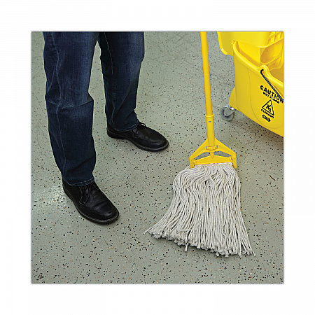Premium Cut-End Wet Mop Heads, Cotton, 20 oz, White, 12/Carton (220CCT)