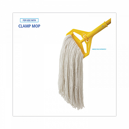 Premium Cut-End Wet Mop Heads, Rayon, 24 oz, White, 12/Carton (224RCT)