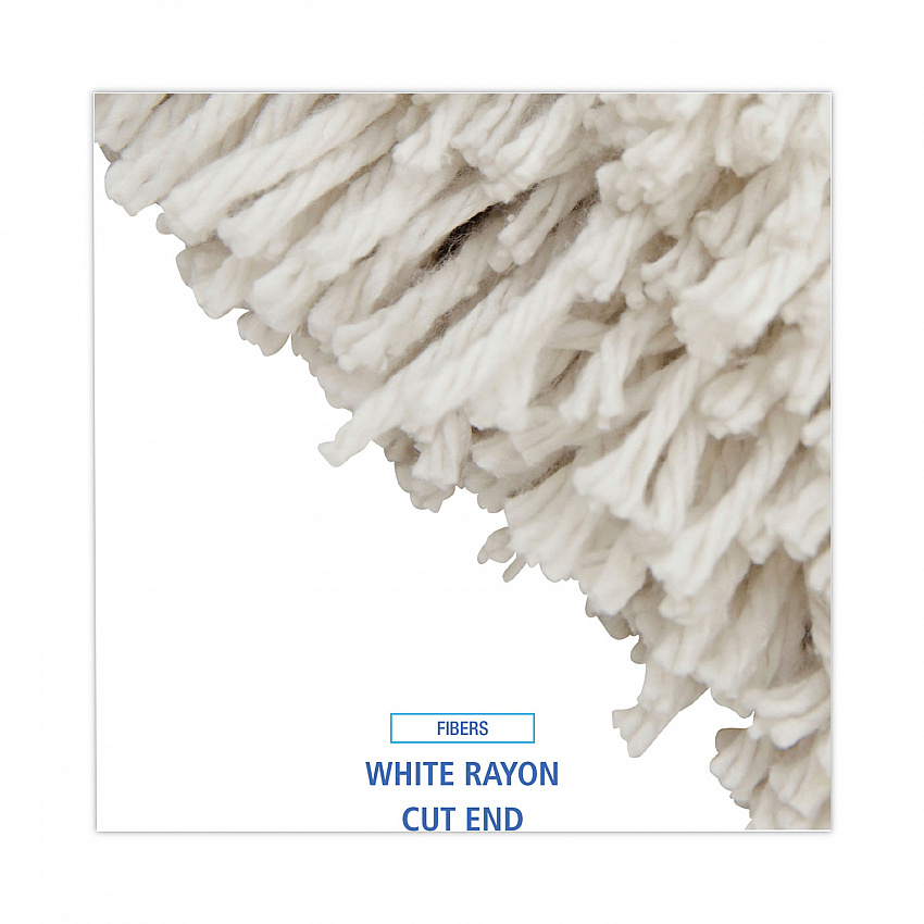 Premium Cut-End Wet Mop Heads, Rayon, 24 oz, White, 12/Carton (224RCT)