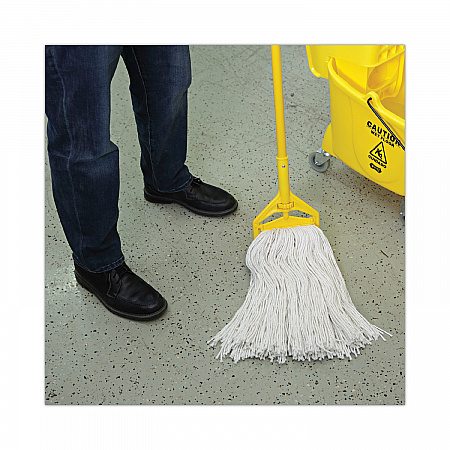 Premium Cut-End Wet Mop Heads, Rayon, 24 oz, White, 12/Carton (224RCT)