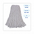 Mop Head, Premium Standard Head, Rayon Fiber, 32 oz, White, 12/Carton (232R)