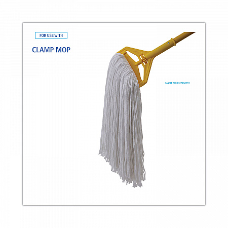 Mop Head, Premium Standard Head, Rayon Fiber, 32 oz, White, 12/Carton (232R)