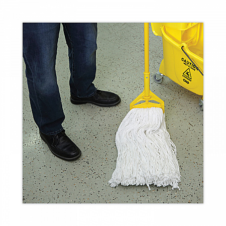Mop Head, Premium Standard Head, Rayon Fiber, 32 oz, White, 12/Carton (232R)