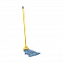 Looped End Mop Kit, Medium Blue Cotton/Rayon/Synthetic Head, 60