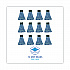 Mop Head, Premium Standard Head, Cotton/Synthetic Fiber, Medium, Blue, 12/Carton (402BL)