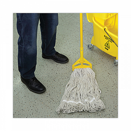 Pro Loop Web/Tailband Wet Mop Head, Cotton, 24 oz., White (424CEA)