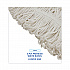 Pro Loop Web/Tailband Wet Mop Head, Rayon, 24 oz, White, 12/Carton (424RCT)