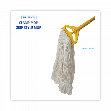 Pro Loop Web/Tailband Wet Mop Head, Rayon, 24 oz, White (424REA)