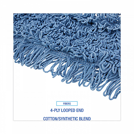 Dust Mop Head, Cotton/Synthetic Blend, 48