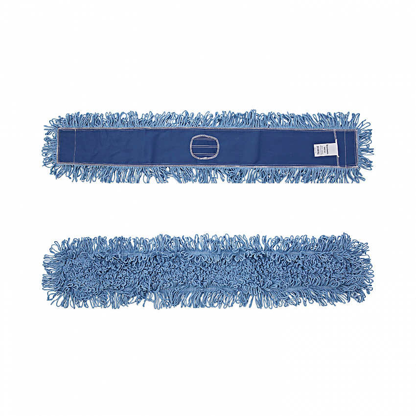 Dust Mop Head, Cotton/Synthetic Blend, 48" x 5", Blue (1148)