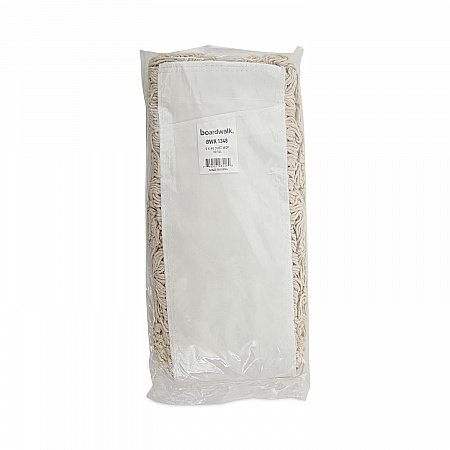 Industrial Dust Mop Head, Hygrade Cotton, 48 x 5, White (1348)