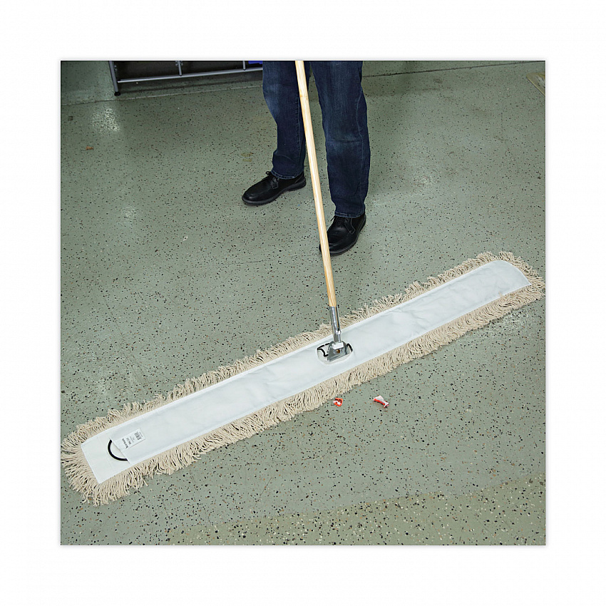 Industrial Dust Mop Head, Hygrade Cotton, 60 x 5, White (1360)