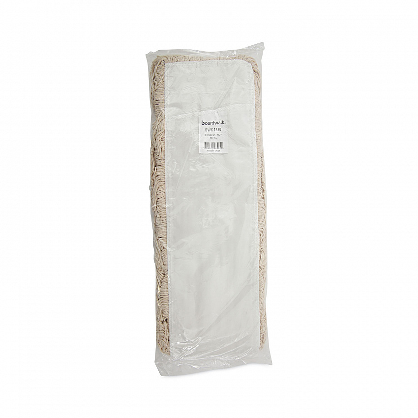 Industrial Dust Mop Head, Hygrade Cotton, 60 x 5, White (1360)