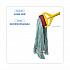 EchoMop with Looped-End Wet Head, Cotton/Rayon/Synthetic, Large, Blue, 12/Carton (1400LCT)