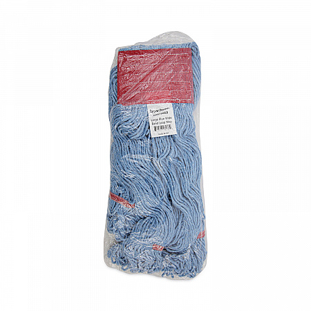 Pro Loop Web/Tailband Mop Head, Cotton/Polyester/Rayon, Large, Blue, 12/Carton (1800LBDZ)