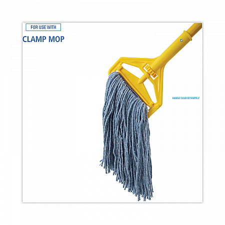 Mop Head, Standard Head, Cotton/Synthetic Fiber, Cut-End, #16., Blue (2016B)