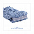 Mop Head, Standard Head, Cotton/Synthetic Fiber, Cut-End, #20, Blue, 12/Carton (2020B)