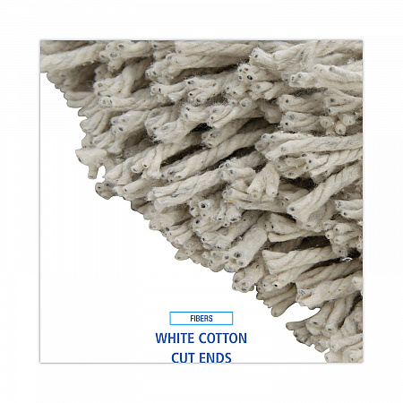 Cut-End Wet Mop Head, Cotton, #32, White, 12/Carton (2032CCT)