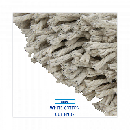 Cut-End Wet Mop Head, Cotton, #32, White (2032CEA)