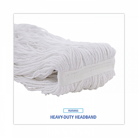 Cut-End Wet Mop Head, Rayon, #32, White (2032R)