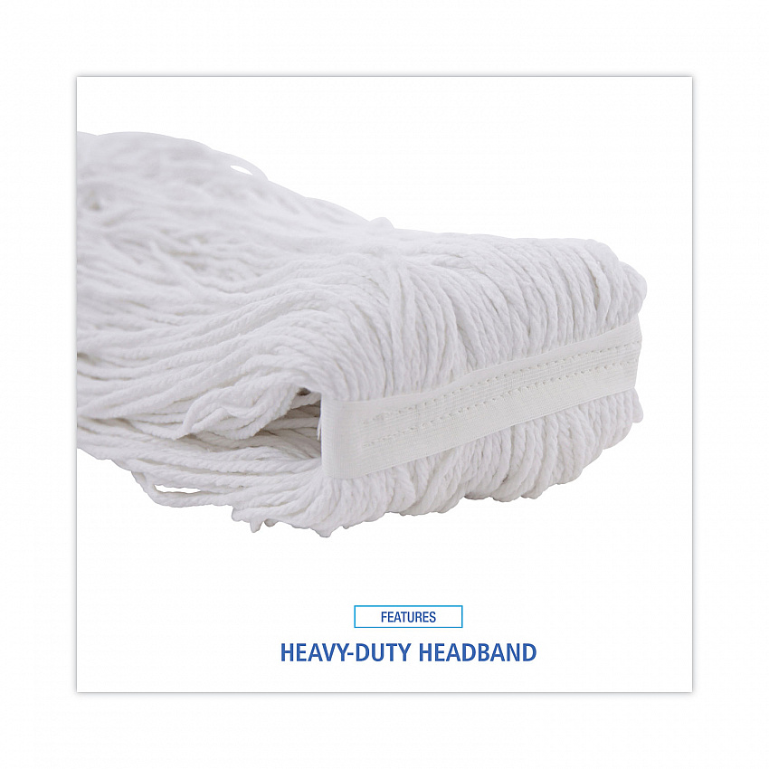 Cut-End Wet Mop Head, Rayon, #32, White (2032R)
