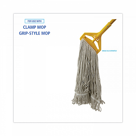 Mop Head, Loop Web/Tailband, Value Standard, Cotton, #32, White, 12/Carton (4032C)