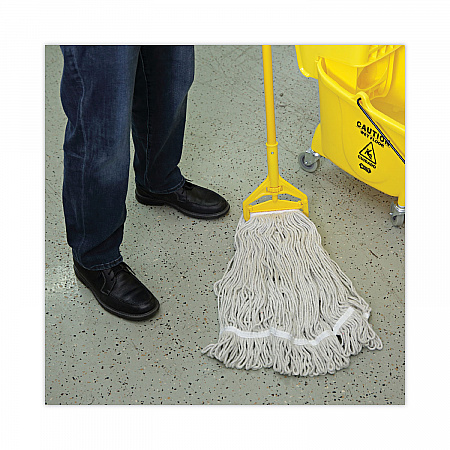Mop Head, Loop Web/Tailband, Value Standard, Cotton, #32, White, 12/Carton (4032C)