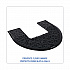 Commode Mat 2.0 Disposable Toilet Floor Mat, U-Shaped, Black/Gray Non-Slip Surface, 22