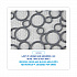 Commode Mat 2.0 Disposable Toilet Floor Mat, U-Shaped, Gray/White Non-Slip Surface, 22