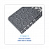Commode Mat 2.0 Disposable Toilet Floor Mat, U-Shaped, Gray/White Non-Slip Surface, 22