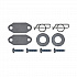 Mega BRUTE Waste Collector Replacement Axle Kit, Silver (9W71L3)