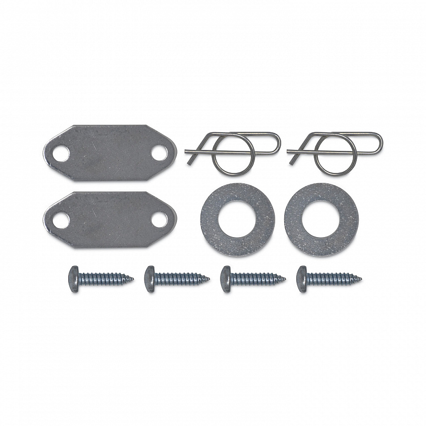 Mega BRUTE Waste Collector Replacement Axle Kit, Silver (9W71L3)