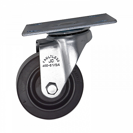Replacement Plate Casters, Rigid Mount Plate, 3.5