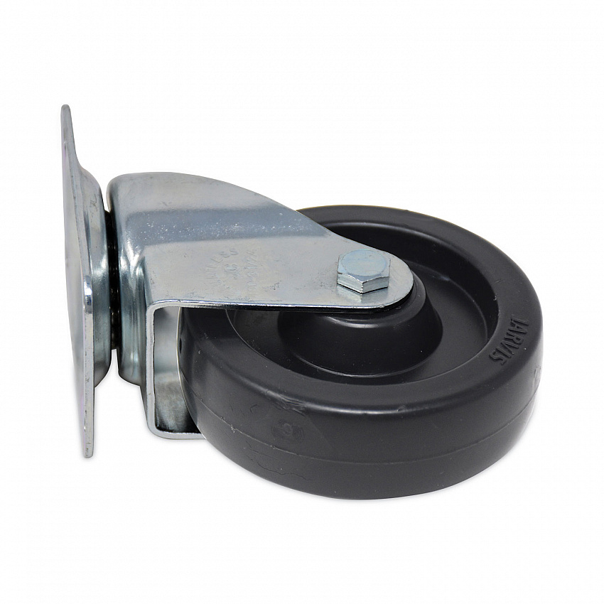 Replacement Plate Casters, Rigid Mount Plate, 4" Phenolic Wheel, Black (FG4608L30000)
