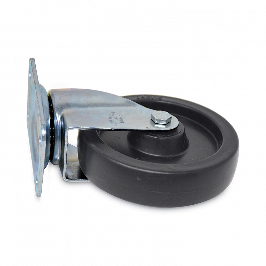 Replacement Plate Casters, Rigid Mount Plate, 5" Polypropylene Wheel, Black (FG4614L30000)