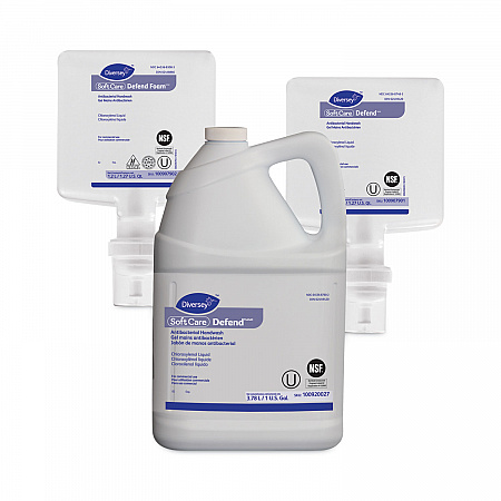 Soft Care Defend Handwash Refill for IntelliCare Dispensers, Fragrance-Free, 1.2 L, 6/Carton (100907901)