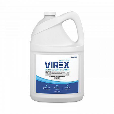 Virex All-Purpose Disinfectant Cleaner, Lemon Scent, 1 gal Container, 2/Carton (CBD540557)