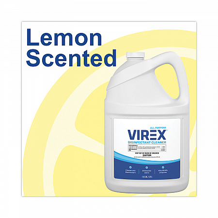 Virex All-Purpose Disinfectant Cleaner, Lemon Scent, 1 gal Container, 2/Carton (CBD540557)