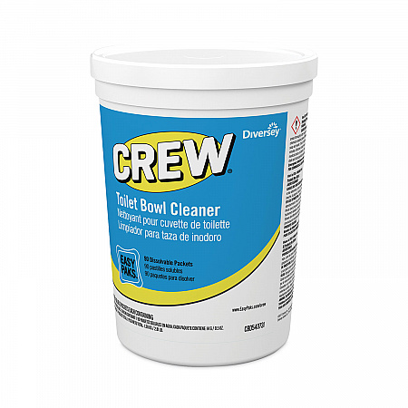 Crew Easy Paks Toilet Bowl Cleaner, Fresh Floral Scent, 0.5 oz Packet, 90 Packets/Tub, 2 Tubs/Carton (CBD540731)