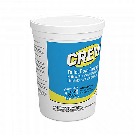 Crew Easy Paks Toilet Bowl Cleaner, Fresh Floral Scent, 0.5 oz Packet, 90 Packets/Tub, 2 Tubs/Carton (CBD540731)
